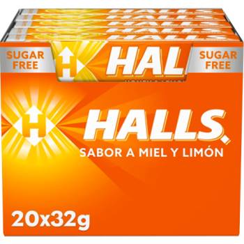 Caramelo Halls Calm Miel y Limón 32 gr. - PRODUCTO NACIONAL EN CASTELLANO SIN PEGATINAS - Caja 20 u