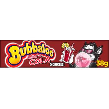 Chicle Bubbaloo sabor Cola - Caja de 18 unidades