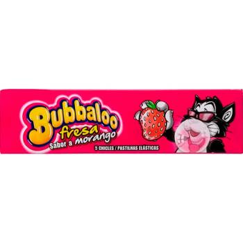 Chicle Bubbaloo sabor Fresa - Caja de 18 unidades