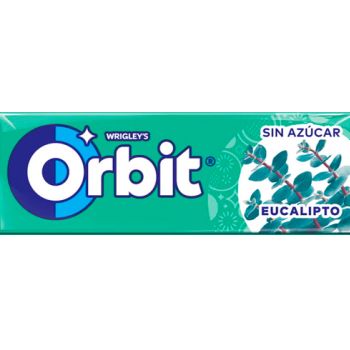 Chicle Orbit Eucalipto 14 gr. -Estuche 30 unidades