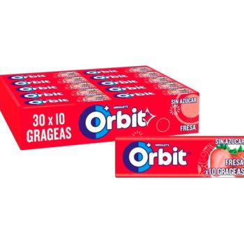 Chicle Orbit Fresa 14 gr. -Estuche 30 unidades al por mayor para vending 2