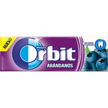 Chicle Orbit Gragea de Arandanos 14 gr. - Caja de 30 unidades