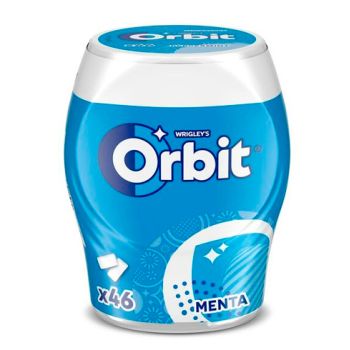 Chicle Orbit Menta Bote - Caja 6 unidades