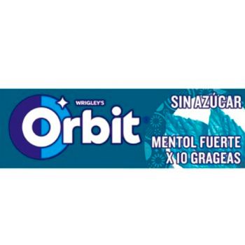 Chicle Orbit Menta Fuerte 14 gr. - Estuche 30 unidades
