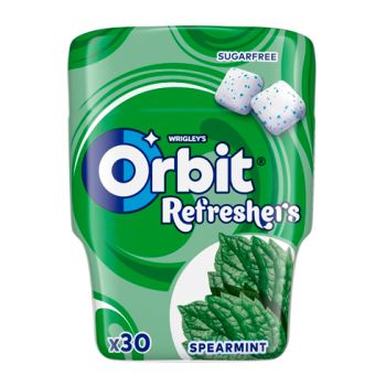 Chicle Orbit Refreshers Spearmint BOTE - Caja 6 unidades