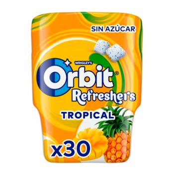 Chicle Orbit Refreshers Tropical BOTE - Caja 6 unidades