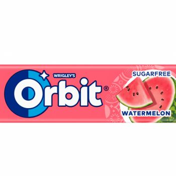 Chicle Orbit Sandía 14 gr. - Estuche 30 unidades