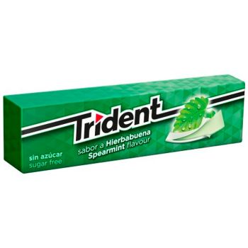 Chicle Trident en Lámina Hierbabuena 13,5 gr. - Estuche 24 unidades