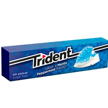 Chicle Trident en Lámina Peppermint 13,5 gr. - Estuche 24 unidades