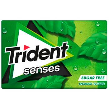 Chicle Trident Senses Hierbabuena 23 gr. - Caja 12 unidades