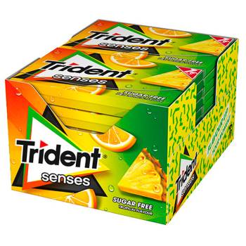 Chicle Trident Senses Tropical Mix para vending al por mayor