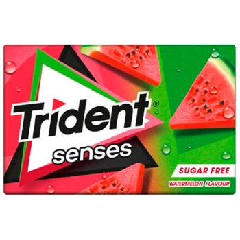 Chicle Trident Senses Watermelon 23 gr. - Caja 12 unidades