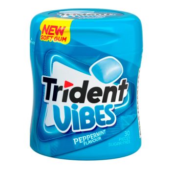 Chicle Trident Vibes Peppermint - 70,2gr. Pack 6 Unidades