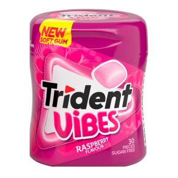 Chicle Trident Vibes raspberry - 70,2gr. Pack 6 Unidades