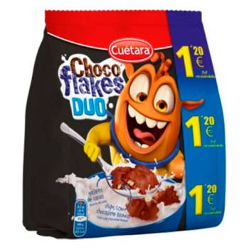Choco Flakes Duo 120 gr - Caja de 7 unidades - Artículo con precio marcado 1.40 €