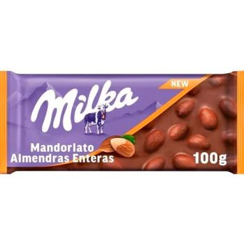 Chocolate Milka Almendras Enteras Tableta 100 gr. - Caja 18 unidades