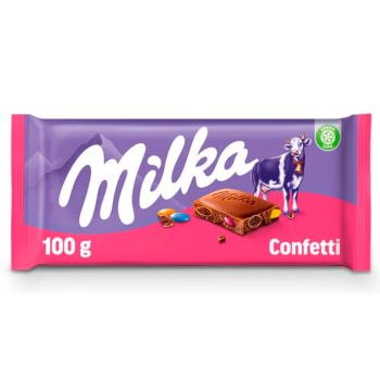 Chocolate Milka Confetti 100 g - Caja 22 Unidades