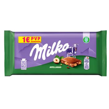 Chocolatina Milka Hazelnuts 45 gr. - Caja 19 unidades