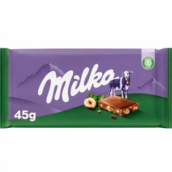 Chocolatina Milka Hazelnuts 45 gr. - Caja 19 unidades