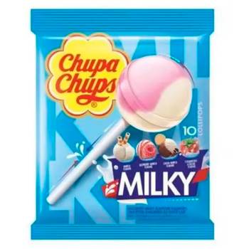 Chupa Chups MILKY 10 unidades/bolsa - Caja de 12 bolsas