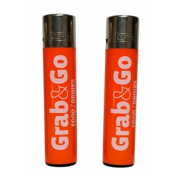 Clipper Serigrafiado Novedad "GRAB & GO" - Caja 48 unidades - EXCLUSIVO MADELVEN