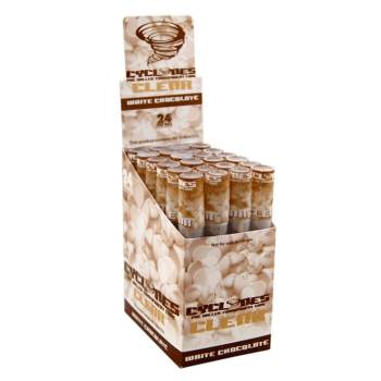 Cyclones Clear White Chocolate - Caja de 24 unidades