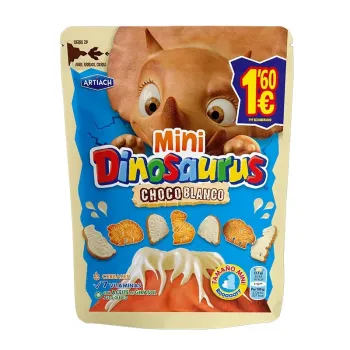 Dinosaurus MINI ChocoBlanco 80 gr. - Caja de 8 unidades - PRECIO MARCADO A 1'60 € -