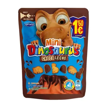 Dinosaurus MINI ChocoLeche 80 gr. - Caja de 8 unidades - PRECIO MARCADO A 1'60 € -
