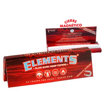 Elements Red Connoisseur Slim + Tips - Caja 24 unidades