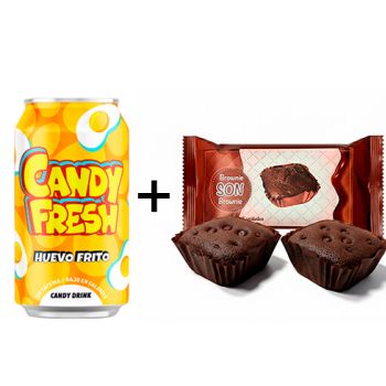 .Eneryeti Candy Fresh Huevo Frito 33 cl. + Brownie SON 50 gr. - PACK