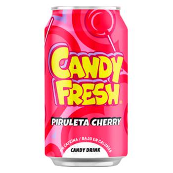 Eneryeti Candy Fresh Piruleta Cherry 33 cl. - PRECIO MARCADO A 0.80€ - Caja de 24 unidades