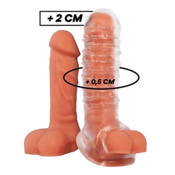 VIRILXL - EXTENSION Y FUNDA DE PENE V15 TRANSPARENTE vending al por mayor  3