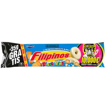 Filipinos Dinosaurus Blanco 83gr. + 35 gr - Caja de 12 unidades