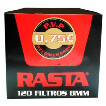 Filtro Rasta de 6 mm en bolsa de 120 filtros vending al por mayor