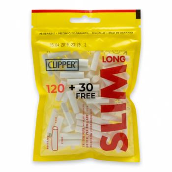 Filtros Algodón Clipper Slim (bolsa 120 + 30 Gratis) - Caja 34 unidades