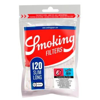 Filtros Algodón Smoking Slim Long (bolsa 120) - Caja 30 bolsas
