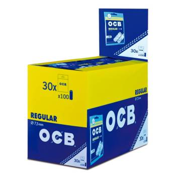 Filtros OCB Regular Algodón 7,5 mm (bolsa 100 filtros)  vending al por mayor
