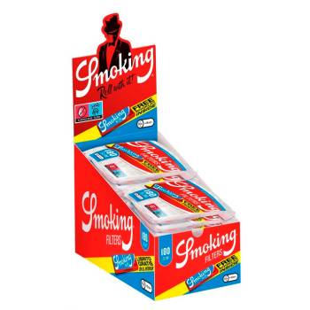 Filtros Smoking Azul 6 mm (bolsa 180 filtros+Librito de regalo )  vending al por mayor