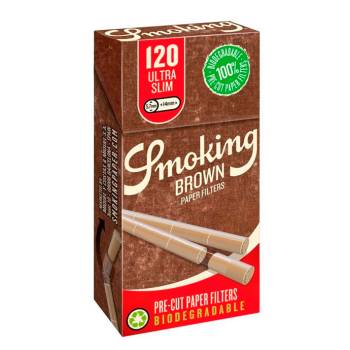 Filtros Smoking Brown Ultra Slim - FORMATO VENDING - Caja 20 unidades