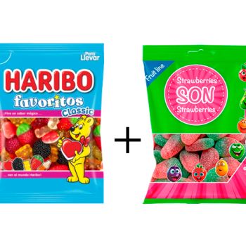 G H. Favoritos Classic 90 gr. - Caja 18 unidades + GS. Strawberries 80 gr. - Caja 16 Unidades