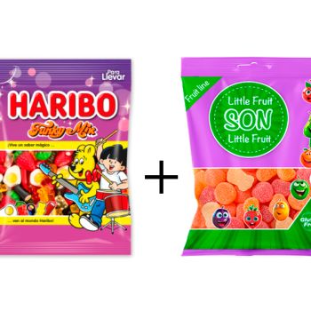 G H. Funky Mix 100 gr. - Caja 18 unidades + GS. Little Fruits 80 gr. - Caja 16 Unidades