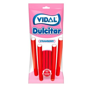 G V. Dulcitar Fresa 90 gr. - Caja 14 unidades