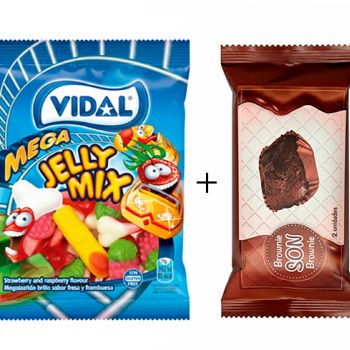 .G V. Megasurtido Brillo 90 gr. ( 0.44 € ) + Brownie SON 50 gr. ( 0.368 € )