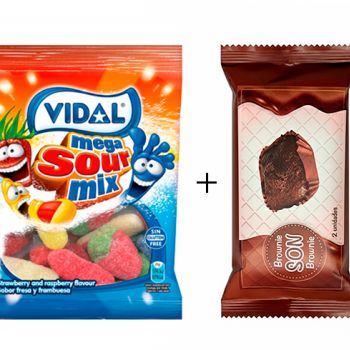 .G V. Megasurtido Brillo Ácido 90 gr. ( 0.44€ ) + Brownie SON 50 gr.  ( 0.368 € )