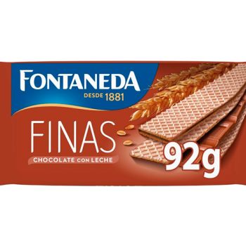 Galleta Barquillo Finas Chocolate con Leche 92g - Caja 22 Unidades