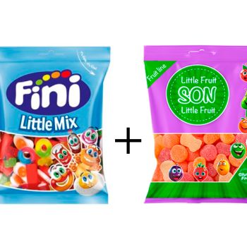 GF. Clear Little Mix 90 gr. - Caja 12 unidades + GS. Little Fruits 80 gr. - Caja 16 Unidades