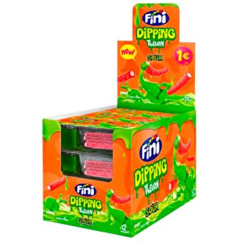 GF Dipping Tubes Fresa Melon 60gr. - Caja 12 Unidades