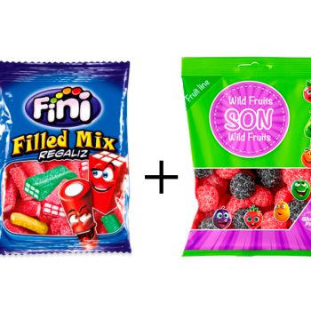 GF. Filled Mix 90 gr. - Caja 12 unidades + GS. Wild Fruits Pica 80 gr. - Caja 16 Unidades