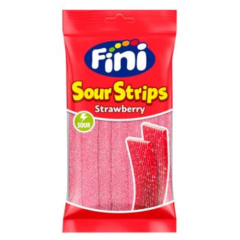 GF. Lenguas Fresa / Strips Sour Fresa 90 gr. - Caja 12 unidades
