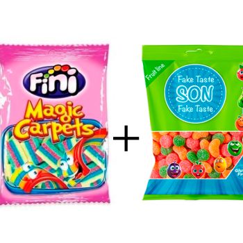 GF. Magic Carpet 90 gr. - Caja 12 unidades + GS. Fake Taste 80 gr. - Caja 16 Unidades